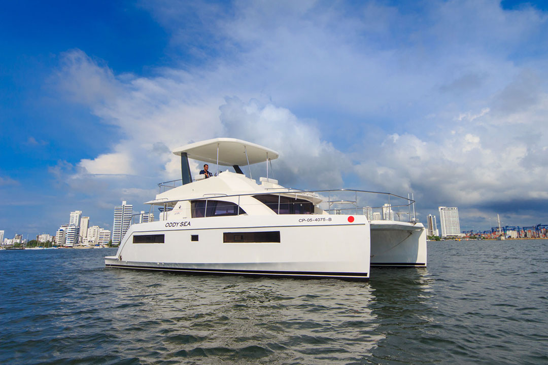 Guests dancing and enjoying the sound system on Oddy Sea