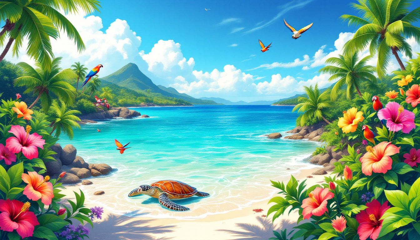 Paisaje del Archipiélago de San Bernardo, con sus islas y aguas cristalinas.