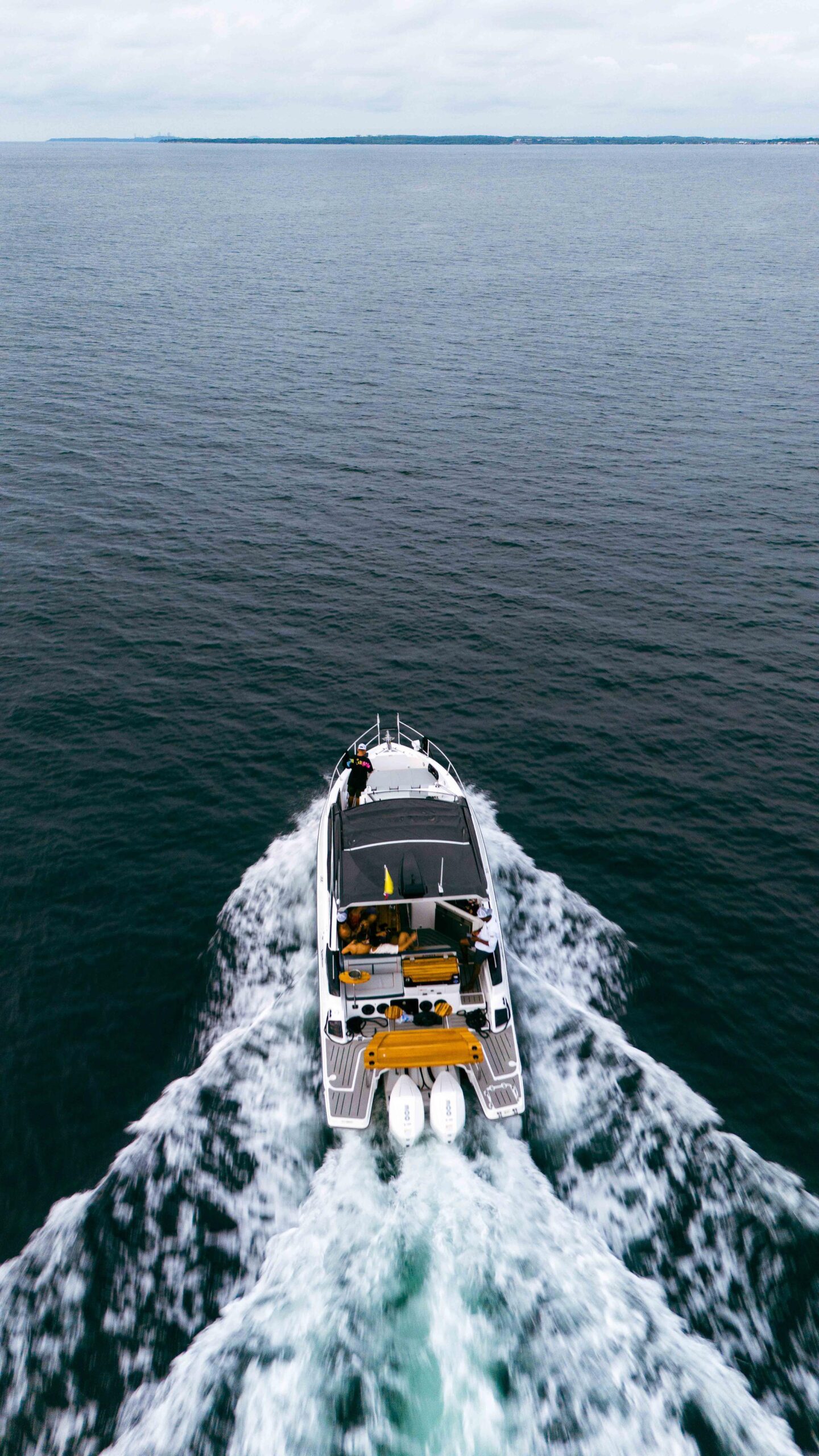 Party lights on a yacht at night in Cartagena, Colombia
