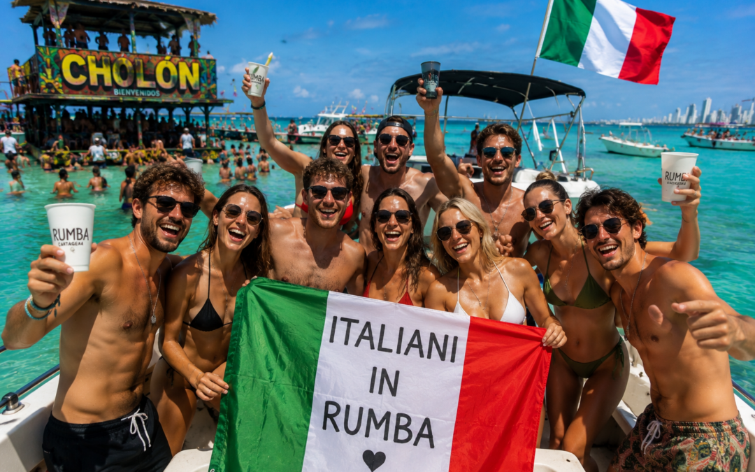 Noleggiare un party boat a Cartagena: quando l’aperitivo italiano incontra la rumba costeña